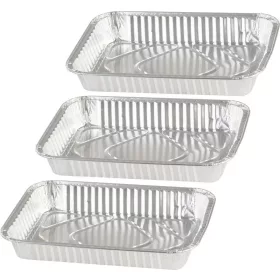   MagicHome alumínium tálca 31,5x21,3x4,4 cm, grillező, 3 db