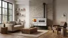 Tűzhely 6020-U AURA L, 9kW, jobb, fehér, 900x560x770mm