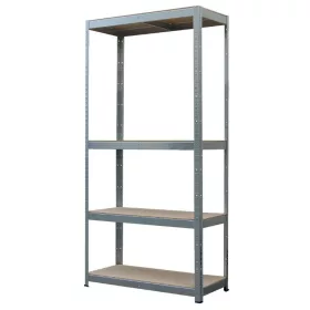   Fém Állvány, MDF, 4 polcos, 750x300x1500 mm, max. 150 kg/polc