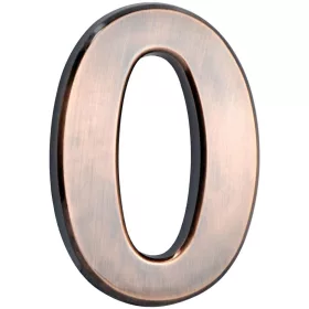   MagicHome "0", öntapadós Házszám, bronz, 70x100 mm, ABS