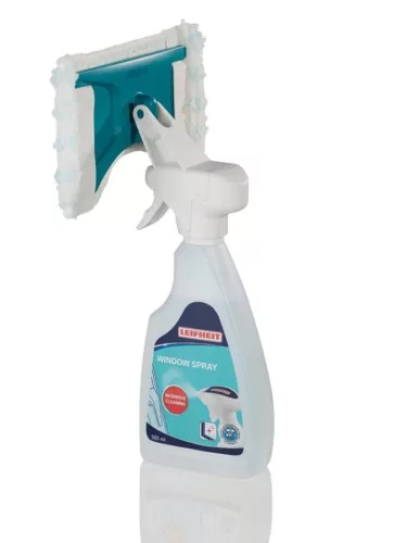 Leifheit ablaktisztító szórófejjel és mikroszálas ablaktörlővel – 500 ml
