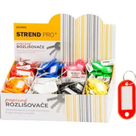   Strend Pro feliratozható kulcscímke karikával – 200 db, vegyes színek