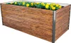 Strend Pro Garden, Fém magaságyás, 200x100x77cm, 3D fa design