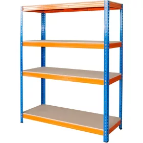   RAT60 HD, Fém Állvány, 4 polcos, 1800x1800x600 mm, max. 600 kg/polc