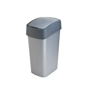   Curver PACIFIC FLIP BIN billenő fedeles szemetes – 45 liter, 37,6 × 29,4 × 65,3 cm, antracit/szürke