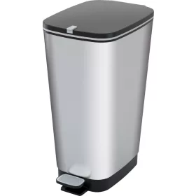   KIS Chic Bin Steel Effect L pedálos szemetes – 50 liter, 44,5 × 29 × 60,5 cm