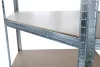 Fém Sarokállvány, MDF, 5 polcos, 180x90x40 cm, max. 150 kg/polc