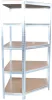 Fém Sarokállvány, MDF, 5 polcos, 180x90x40 cm, max. 150 kg/polc