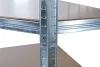 Fém Sarokállvány, MDF, 5 polcos, 180x90x40 cm, max. 150 kg/polc