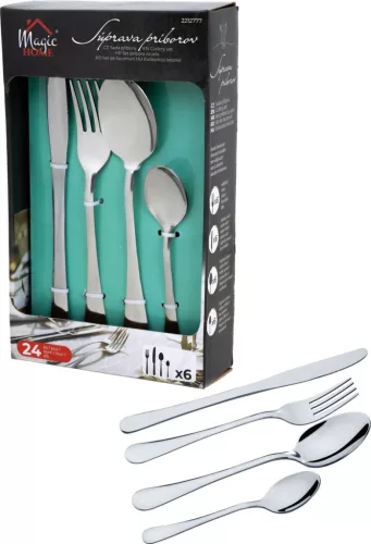 MagicHome rozsdamentes acél evőeszköz készlet – 24 db, 6 személyes