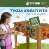 Strend Pro Garden, Fa magaságyás lábakkal, 84x40x98 cm