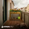 Strend Pro Garden, Fa magaságyás alsó polccal, lábakkal, 89x33x76 cm