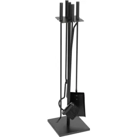  Homefire FT075BA kandalló készlet, 4 darabos, fekete, 81 cm