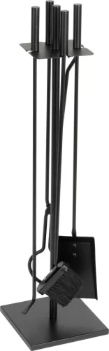 Homefire FT075BA kandalló készlet, 4 darabos, fekete, 81 cm