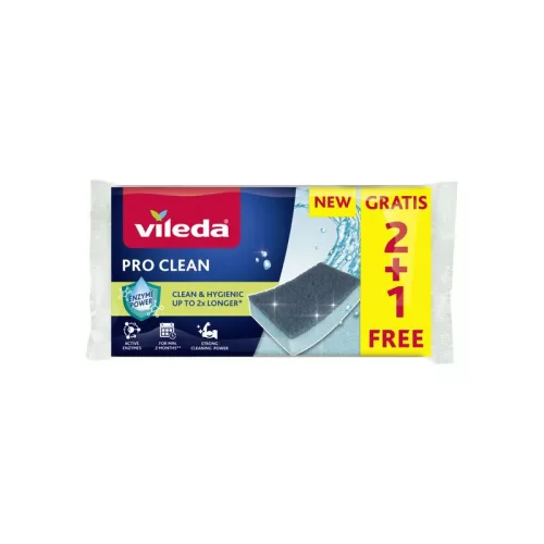Vileda Pro Clean szivacs, 2+1 db-os