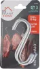 MagicHome rozsdamentes acél húshorog készlet – 3 db, 10 × 7,8 cm, Ø 5 mm