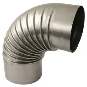 Dymo füstcső könyök, 118 mm
