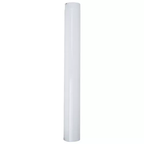 Smalt füstcső 1000 mm, fehér, zománcozott, 120 mm