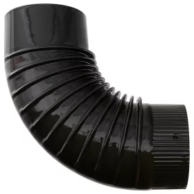 Smalt füstcső könyök, 120 mm, barna