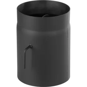   HS K0250/120/1,5 mm füstcső, csappantyúval, rövid húzókarral, vastagfalú acél