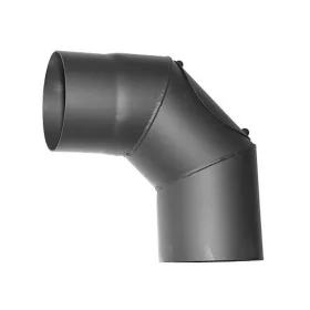   HS.CO 090/120/1,5 mm füstcső könyök, tisztítónyílással