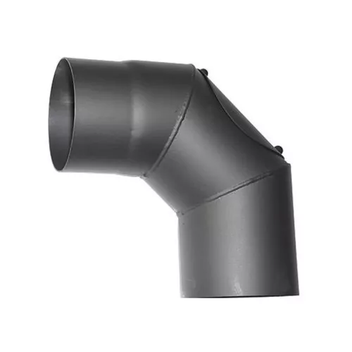 HS.CO 090/160/2,0 mm füstcső könyök, tisztítónyílással