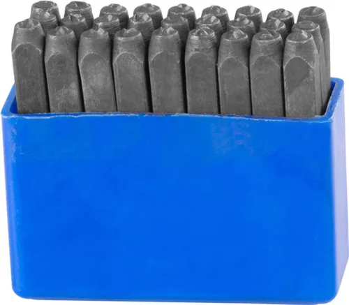 Beütőkészlet ábécé HR59103, betűmagasság 3 mm, betű, 27 db