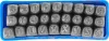 Beütőkészlet ábécé HR59103, betűmagasság 3 mm, betű, 27 db