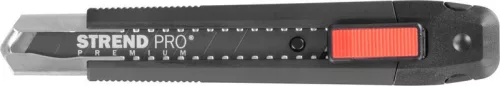 Kés Strend Pro Premium FD7815, BlackMatt, SoftTouch, 18 mm, tördelhető pengéjű