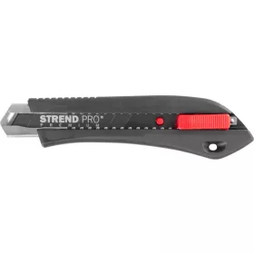   Kés Strend Pro Premium FD782, BlackMatt, SoftTouch, 18 mm, tördelhető pengéjű