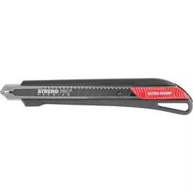   Kés Strend Pro Premium FD706, BlackMatt, SoftTouch, 9 mm, tördelhető pengéjű
