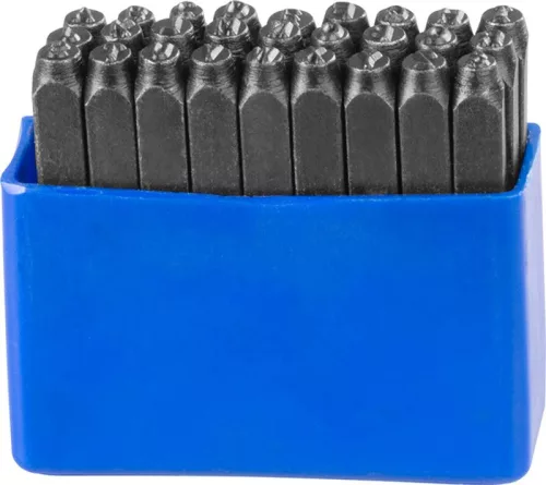 Beütőkészlet ábécé HR59104, betűmagasság 4 mm, betű, 27 db