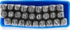 Beütőkészlet ábécé HR59104, betűmagasság 4 mm, betű, 27 db