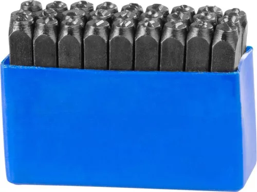 Beütőkészlet ábécé HR59106, betűmagasság 6 mm, betű, 27 db
