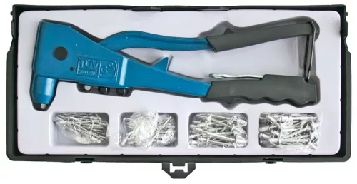 Popszegecselő fogó Strend Pro R1001 SET, szegecselő, + 100 db szegecs, profi, popszegecsekhez