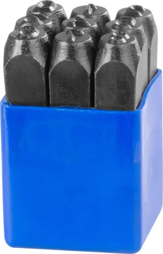 Beütőkészlet számok HR59208, számjegy magasság 10 mm, 123, 9 db