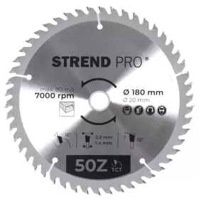   Körfűrészlap Strend Pro TCT, 180x2.2x20/16 mm, 50Z, fához, fűrész, SK lapkák