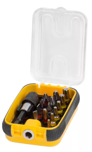 Bit készlet Strend Pro YF40501, 15 részes, S2 + bittartó