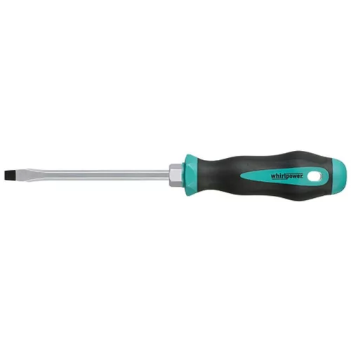 Csavarhúzó Whirlpower 1711-4, 8.0/150 mm, hatlapfejű, lapos, S2, Szatén, DIN5264