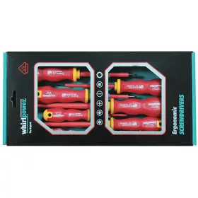   Csavarhúzó készlet Whirlpower 102-105, villanyszerelő, 5 részes, VDE 1000, Ergonomic