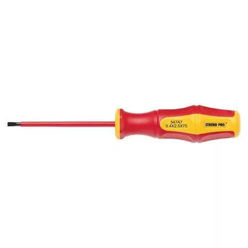 Csavarhúzó Strend Pro CX547A, VDE 0,5x3,0x100 mm, lapos, villanyszerelő