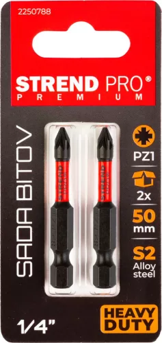 Strend Pro Premium Torx Bit, PZ 1, csomag 2 db