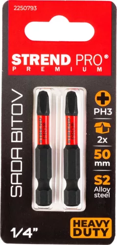 Strend Pro Premium Torx Bit Phillips, PH 3, csomag 2 db