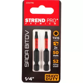Strend Pro Premium Torx Bit, T 15, csomag 2 db