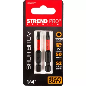 Strend Pro Premium Torx Bit, T 20, csomag 2 db