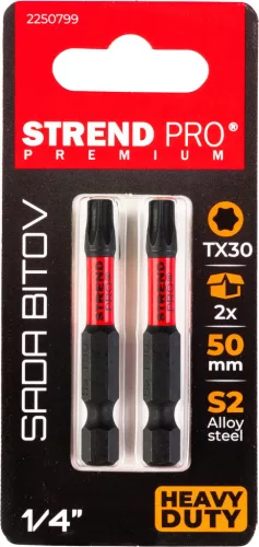 Strend Pro Premium Torx Bit, T 30, csomag 2 db