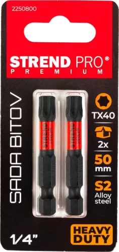 Strend Pro Premium Torx Bit, T 40, csomag 2 db
