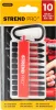 Bit készlet Strend Pro Premium, PH, PZ, TORX, S2 szilárdság, 1/4", 50mm, 10 részes