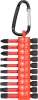 Bit készlet Strend Pro Premium, PH, PZ, TORX, S2 szilárdság, 1/4", 50mm, 10 részes