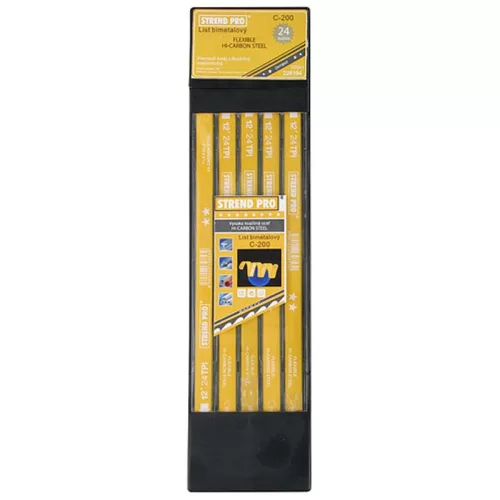 Fűrészlap Strend Pro HCS 65 Mn, 300 mm, 12"x1/2"x24T, Bi-fém, hajlékony, egyoldalas